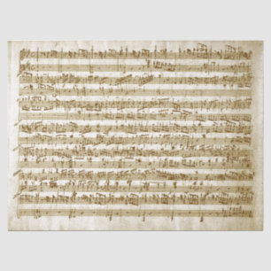 Vintage Music Handwritten Score Notes Decoupage Tissue Paper