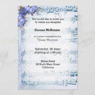 Vintage Music Invitation