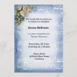Vintage Music Invitation