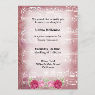 Vintage Music Invitation