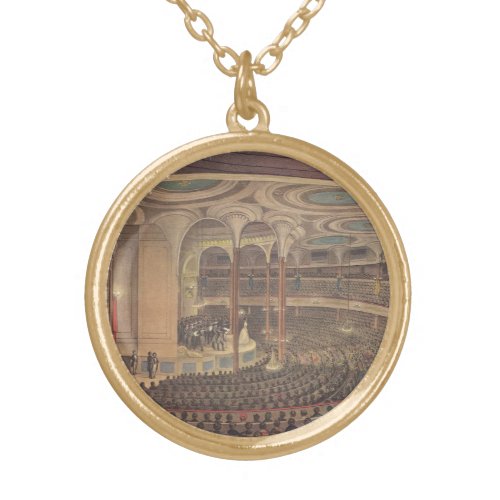 Vintage Music Jenny Lind Swedish Opera Singer Gold Plated Necklace