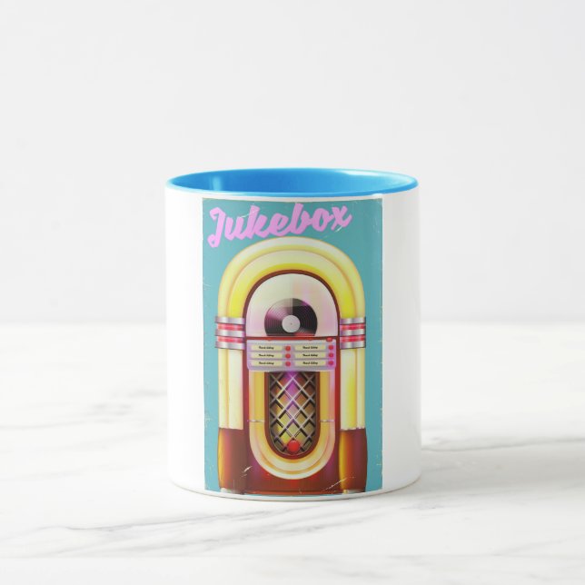 Vintage Music Jukebox Mug (Center)