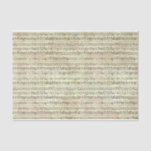 Vintage Music Note Pattern Music Theme Musician Tissue Paper