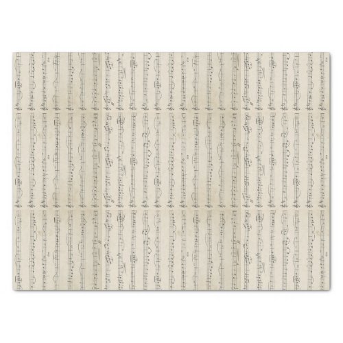 Vintage Music Note  Tissue Paper