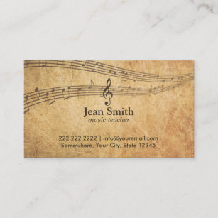 music business cards 8000 music business card templates