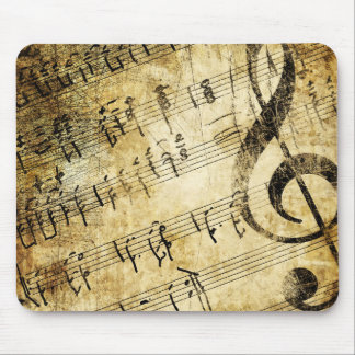 Vintage Music Partiture Mouse Pad