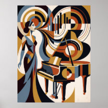 Art Deco Music Posters & Prints | Zazzle Art Deco Music Posters & Prints | Zazzle