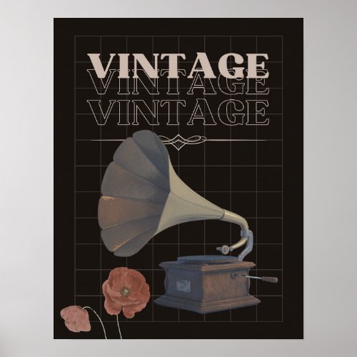 vintage music poster