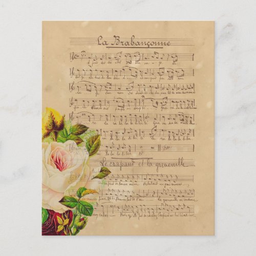 Vintage music scrapbook paper