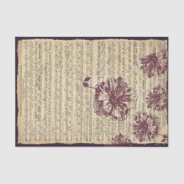 Vintage Music Sheet (Front)