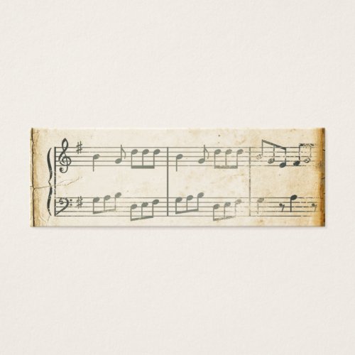 Vintage Music Sheet Business Card Templates