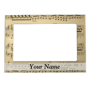 Vintage Music Sheet Magnetic Picture Frame