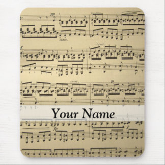 Vintage Music Sheet Mouse Pad