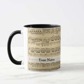 Vintage Music Sheet Mug