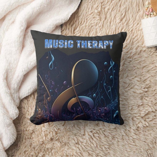 Vintage Music Songwriter Throw Pillow (Blanket)