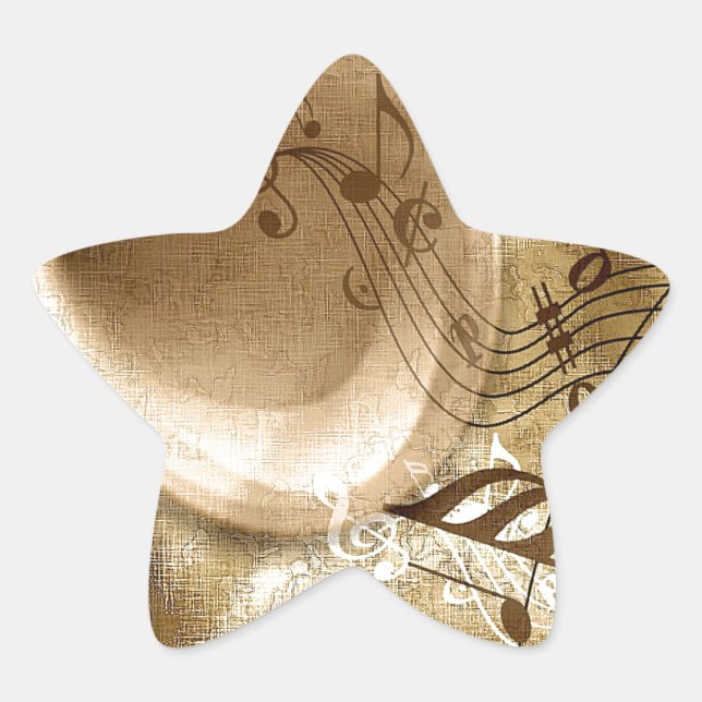 Vintage Music Star Sticker (Front)