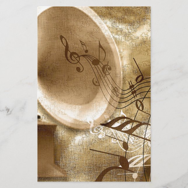 Vintage Music Stationery (Front)