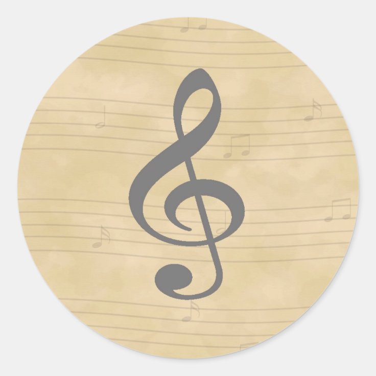 Vintage Music Sticker Zazzle