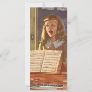 Vintage Music Teacher Teaching Students to Sing