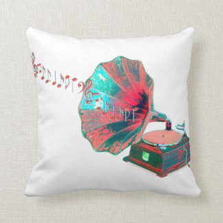 Vintage Music Throw Pillow