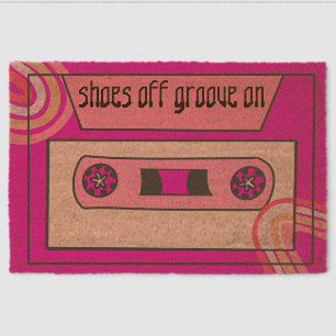 Vintage Music Y2K Pop Art Shoes Off Fiber Doormat