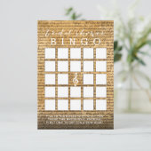 Vintage Musical Bridal Shower Bingo Cards (Standing Front)