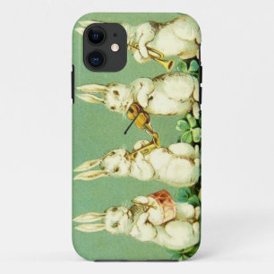 Vintage Musical Easter Bunnies iPhone 11 Case