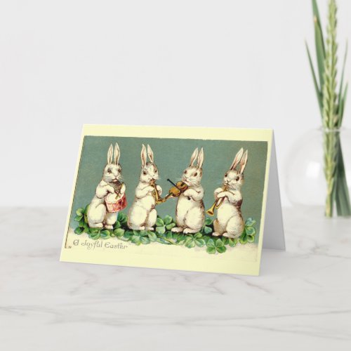 VIntage Musical Easter Bunny Card