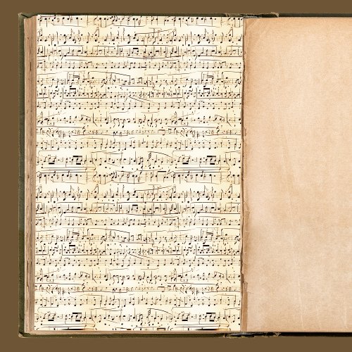 Vintage Musical Notes and Scores Scrapbook Paper