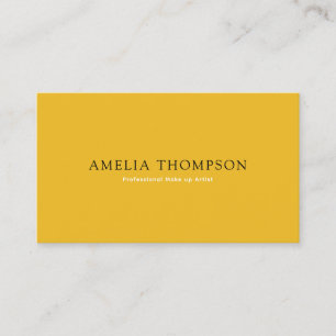 Vintage Mustard Yellow Professional QR Code Business Card
