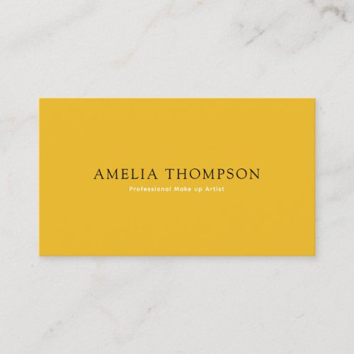 Vintage Mustard Yellow Professional QR Code Business Card