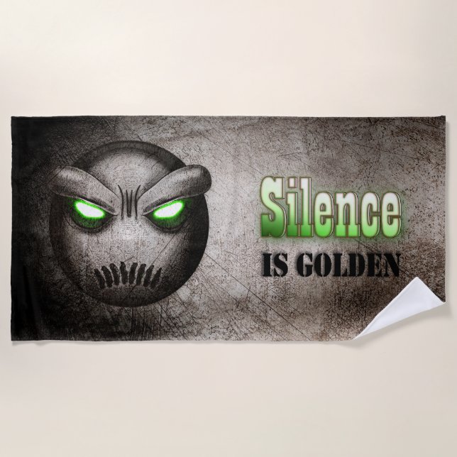 Vintage Mutemoji Beach Towel (Front)