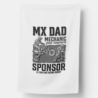 Vintage MX Dad Motocross Riding Buddy Shirt Design House Flag