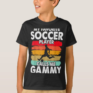 Vintage My Favorite Soccer Player Calls Me Gammy T-Shirt