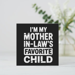 Vintage My Mother in Laws Favorite Child Humor  Invitation