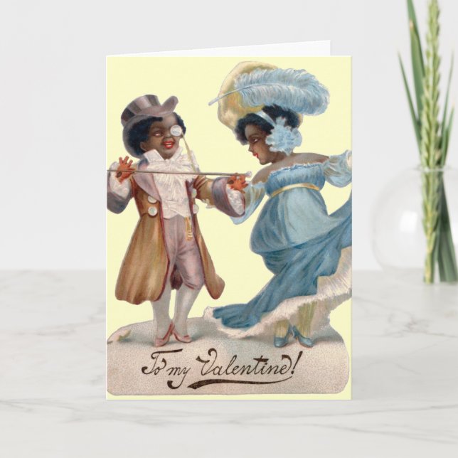 Vintage My Valentine Greeting Card (Front)