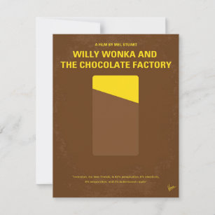 Vintage My Willy Wonka And The Chocolate Factory Invitation