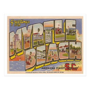 Myrtle Beach Gifts On Zazzle Vintage Myrtle Beach Postcard