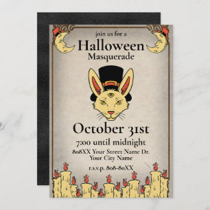 Vintage Mystic Halloween Party Invitation