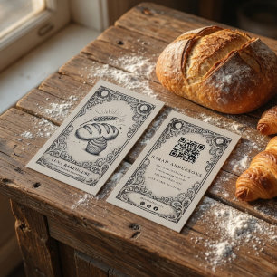 Vintage Mystical Artisan Bakery  Business Card