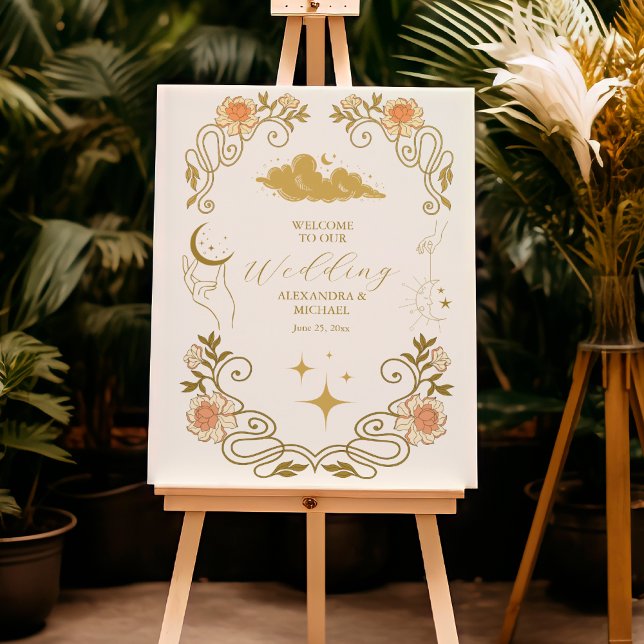 Vintage Mystical Botanical Wedding Foam Board (Creator Uploaded)