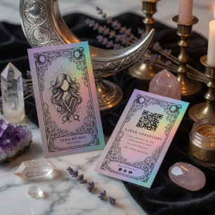 Vintage Mystical Celestial Hair Stylist Business Card