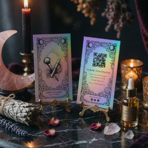 Vintage Mystical Celestial Makeup Artist  Business Card