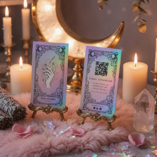 Vintage Mystical Celestial Nail Artist  Business Card