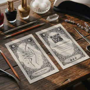 Vintage Mystical Nail Technician Business Card