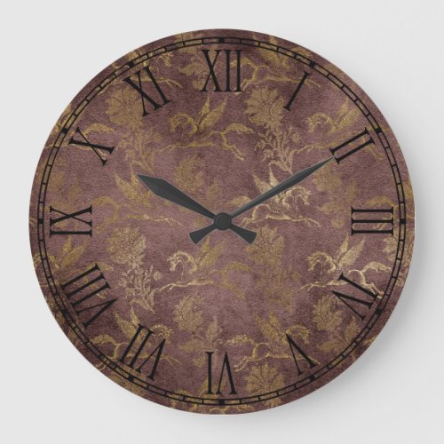 Vintage Mythology Fantasy Pegasus Wallpaper Large Clock