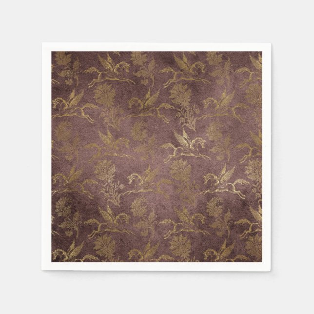 Vintage Mythology Fantasy Pegasus Wallpaper Napkins (Front)