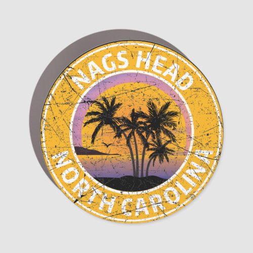 Vintage Nags Head North Carolina NC Retro Travel Car Magnet