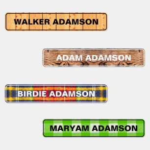 Vintage Name Labels (Cultural Waterproof Stickers)