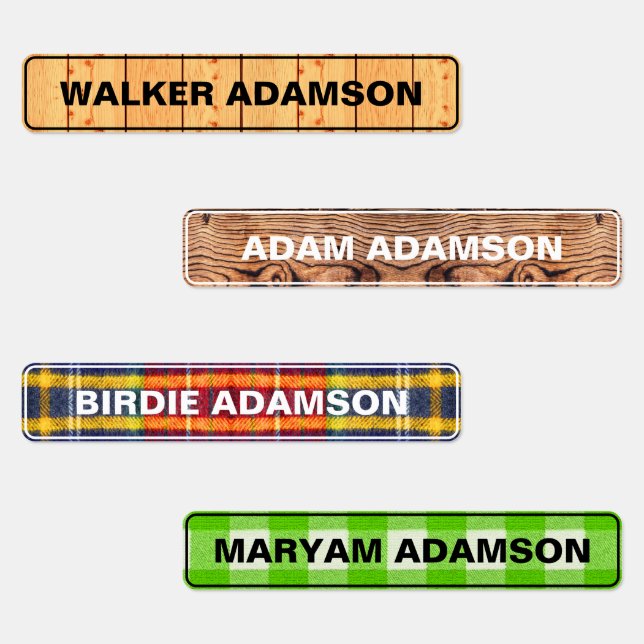 Vintage Name Labels (Cultural Waterproof Stickers) (Group)